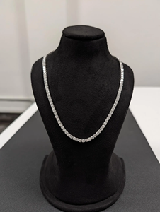 Collar de Tenis con Diamantes Cultivados en Laboratorio, Certificado SGL, Oro Sólido de 14K (Disponible en 7.00 CTW, 10.00 CTW, 12.00 CTW, 15.00 CTW) - Product Image 3