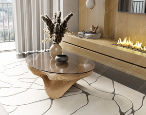 Mesa de centro paramétrica contemporánea Kalatri, Diseño paramétrico único, características ligeras lavables para el hotel de oficina en casa moderno - Product Image 2