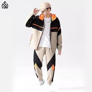 ชุดวอร์มลำลองสำหรับผู้ชายชุดวอร์ม2ชิ้นผ้าไนลอนน้ำหนักเบามีซิปด้านบนชุดวอร์มกันลมออกแบบได้ตามต้องการ - Product Image 2