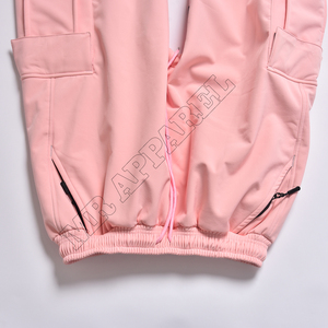 Pantalon Softshell rose clair haut à la mode avec doublure chaude en tissu coupe-vent Style neige extérieur et marque avec logo personnalisé - Product Image 2