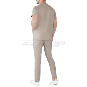 Uniforme Médico de Último Diseño, Uniformes Médicos Transpirables de Alta Calidad, Conjuntos de Uniformes Médicos con Cuello Alto y Manga Corta, Uniforme Médico a Precio Razonable - Product Image 4
