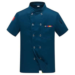 เสื้อเชฟสำหรับทุกเพศ ป้องกันรอยยับ เสื้อโค้ทเชฟสำหรับบริการจัดเลี้ยงในโรงแรม เสื้อเชฟปักลายตามสั่งสำหรับร้านอาหาร - Product Image 1