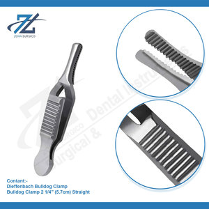 Dieffenbach serrefine Bulldog CLAMP 5.7cm ฟันเลื่อยตรงคุณภาพสูงสแตนเลส - Product Image 3