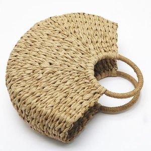 Paniers de rangement tissés pour sac à main en jacinthe d'eau de conception de base utilisant pour les femmes de la mode Logo personnalisé acceptable OEM au Vietnam Factory - Product Image 6