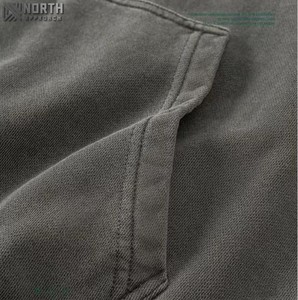Conjunto Deportivo Personalizado de Talla Grande con Lavado Ácido, 100% Algodón, Sudadera Lisa Vintage para Hombre, Pantalones y Sudadera con Capucha, Conjunto Unisex de Invierno - Product Image 2