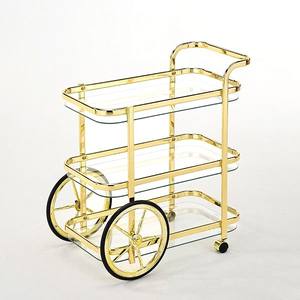 SF-349-03-BR-CLG Metal 3 Tier Tea <b>Trolley</b> - Product Image 1