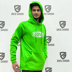 Sudadera con capucha de gran tamaño para hombre de alta calidad 100% algodón ropa de calle de peso pesado bordado personalizado impreso sudaderas con cremallera - Product Image 3