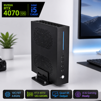 OEM ODM Oyun Bilgisayarı Mini İş İstasyonu I5 13400F RTX 4070 12G Çift HDMI DP Çıkışlı Windows 11 Pro Lisanslı
