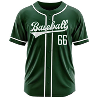 T-shirt de baseball au design original, brodé, en maille respirante, polyester, col en V, logo personnalisé, nom brodé, pour homme