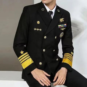 Uniformes de pilote unisexes en polyester 100% personnalisés pour les compagnies aériennes Design le plus récent Tailles personnalisées Logo élevé Prix bas - Product Image 2