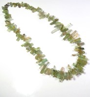 Collier en pierre précieuse de tourmaline de qualité supérieure de couleur vertâme, taille facetée, en forme de bâton, 8-23 mm, 16 pouces, pierres précieuses naturelles en forme de crayon, pierres précieuses en vrac