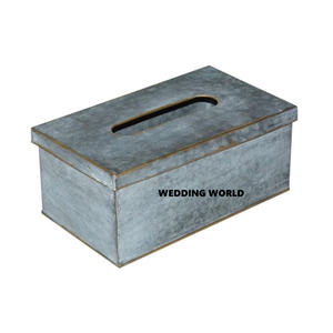 Caja de pañuelos decorativa de mesa Soporte de pañuelos hecho a mano de calidad superior Venta caliente Artículos de baño Caja de pañuelos al por mayor - Product Image 1