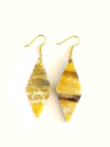 Nouveau design ! Boucles d'oreilles en corne de buffle d'eau / Bijoux en corne / Boucles d'oreilles tendance en corne naturelle / Artisanat naturel - Product Image 3