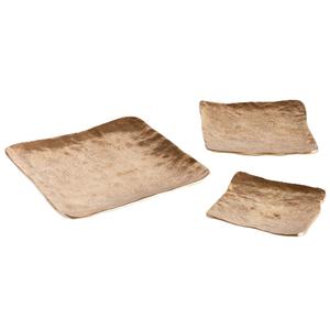 Meilleures tendances : Plateaux à chocolat décoratifs en métal écologiques, compatibles lave-vaisselle, design moderne, finition dorée, poignées élégantes - Product Image 3