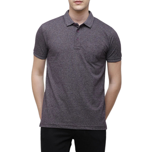 Moulin à vin classique pour hommes pour Polo à la mode demi-manches Slim Fit T-Shirt 100% coton tricoté tissu ODM approvisionnement - Product Image 1