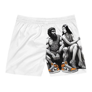 Pantalones cortos de malla de verano con estampado sublimado personalizado, logotipo personalizado, cordón, cintura elástica, entrepierna, carga de poliéster 100% - Product Image 2