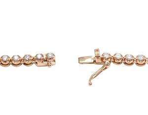 Cadena de tenis de oro macizo de 10K de lujo adornada con diamantes cultivados en laboratorio en una pieza de joyería fina de Hip Hop con patrón Floral único - Product Image 5