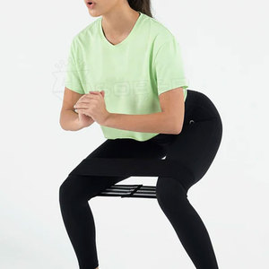 Top court à manches mi-longues pour femmes, Slim, Fitness, grandes tailles, nouvelle collection 2022 - Product Image 5
