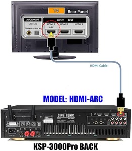 Nuevo Sistema de Karaoke Digital Profesional SIN-GTRO-NIC de 3000W con HDMI, WiFi, Bluetooth y Grabación USB - Product Image 2