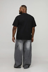 Tu Pack 2025 T-Shirt en coton imprimé personnalisé surdimensionné pour hommes 240GSM motif Streetwear Premium 100% coton personnalisé Premium - Product Image 3