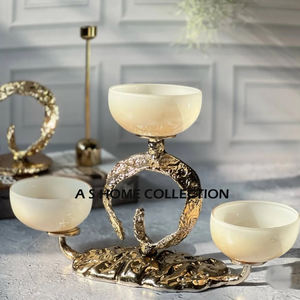 ชามเสิร์ฟอาหารโลหะมีหูจับดีไซน์รูปกวางเรนเดียร์ของตกแต่งดีไซน์ใหม่รูปทรงแปลกไม่เหมือนใคร - Product Image 2