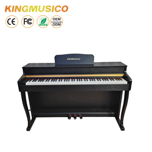 Piano numérique droit 88 touches à mécanisme à marteaux gradués, son French DREAM, 3 pédales pour métronome et fonction split, noir - Product Image 3