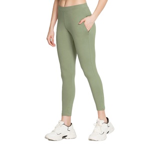 New Solid Color High Waist Zipper <b>Pocket</b> <b>Leggings</b> Hip Lifting Breathable Soft Stretchable Seamless Knitted Yoga Sports Wear - Product Image 3