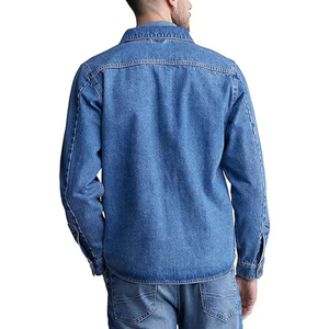 Chaqueta vaquera de estilo perfecto para hombre, superventas, antiarrugas, calidad premium, tarifa razonable, chaqueta vaquera para hombre de manga corta - Product Image 3