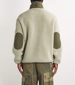 2024/2025 Men's Casual <b>Quilted</b> Canvas Jacket Sherpa Fleece Full Zip Warm <b>Thick</b> Winter Coat High Street Design Stand Top Selling - Product Image 6