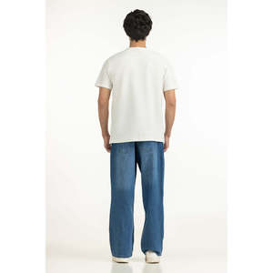 Regular Fit Oversize Cotton T Shirt 100% Cotton Solid Pattern Compressed Fabric OEM ODM Manufacturer Supplier Wholesale - Product Image 5