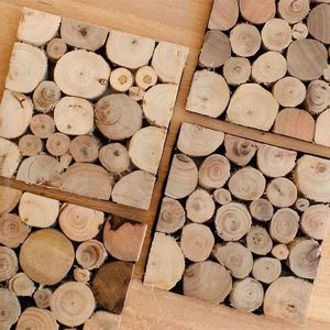 Ensemble de sous-verres en résine de qualité pratique carré en bois époxy effet océan décoratif pour l'artisanat de caboteur promotionnel de qualité de bureau à domicile - Product Image 2