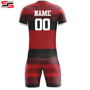 Uniforme de football de haute qualité Vêtements de sport-Uniforme de football en polyester 100%, uniforme de football pour hommes de la meilleure qualité fabriqué au Pakistan - Product Image 2