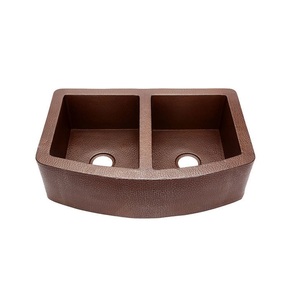 Modern 16\" Floral Style Copper Bar <b>Bucket</b> Sink New Drainer Custom Double Wall for Hotels-Direct From Manufacturer Supplier - Product Image 3