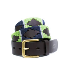 Ceinture de polo d'équitation classique pour homme en cuir véritable, personnalisée, brodée, vente en gros, ODM/OEM - Product Image 1