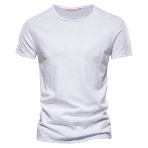 T-shirts pour hommes de haute qualité 2025, 100% coton, col rond, confortables, logo imprimé, personnalisables - Product Image 2