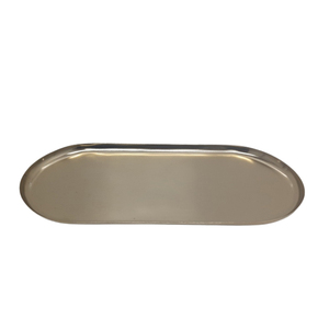 Plateau de service en fer plateau ovale en métal de couleur noir mat et plat pour mariage et décoration de table en vrac personnalisé - Product Image 6