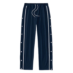 กางเกงขายส่งทรงตรง ผ้าหนา 450 กรัม น้ำหนักมาก 380 กรัม ทรงหลวม กางเกงวอร์มขายาวทรงขาบานสำหรับผู้ชาย - Product Image 1