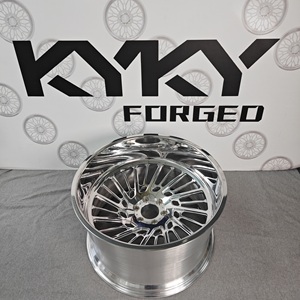 Rines KYKY Tipo 24x14 22x12 26x14 Pulidos con Borde Profundo, Rines Forjados para Camionetas, Rines Personalizados para Ford F250, Chevy Silverado, RAM 1500 - Product Image 3