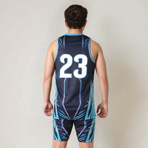 Uniforme de Baloncesto sin Mangas, Transpirable, Antibacterial, de Poliéster, Conjunto de Baloncesto Resistente para Entrenamiento, Tallas Grandes - Product Image 2