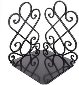 2025 Handcrafted Black Coated <b>Metal</b> Wire Bookend Modern Design Office <b>Desk</b> Book Holder Bulk Pairs Available - Product Image 3