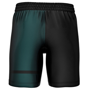 Pantalones Cortos Deportivos para Hombre con Bloques de Color, Cintura Elástica, Secado Rápido, Tejido de Poliéster, Ajuste Atlético, Tiro Medio con Bolsillos - Product Image 2
