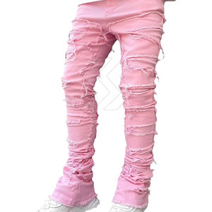 Pantalones de hombre lavados ligeros superventas, ropa informal, pantalones apilados de hombre de calidad superior - Product Image 2