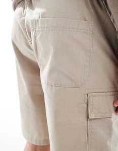 High Quality OEM Wholesale Custom Logo 100% Cotton <b>Elastic</b> Waistband Flat Front Zipper Fly Multiple Pockets Chino Shorts For Men - Product Image 4