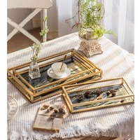Nampan Sajian Keramik Porselen Ramah Lingkungan yang Elegan dengan Lapisan Enamel Warna-warni untuk Acara Perayaan, Dekorasi Rumah, Teh, Kopi, Camilan & Makanan Pembuka