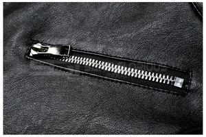 Nueva chaqueta de cuero de Estilo Vintage para hombre de la mejor venta hecha a medida con cuello levantado y tela vaquera teñida lisa - Product Image 6