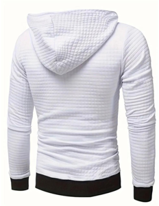 Pull-over à capuche pour hommes 100% coton personnalisé du fabricant de haute qualité respirant à la mode décontracté hiver style de rue élégant - Product Image 2