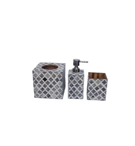 Juego de baño con incrustaciones de hueso al por mayor Juego de baño con incrustaciones de hueso de diseño moderno al mejor precio - Product Image 2