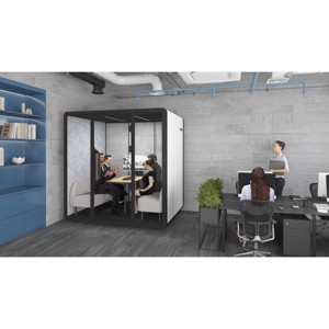 Cabina Telefónica y de Reuniones Insonorizada para Oficina con Iluminación LED, Ventilación y Conexión de Energía para Uso Doméstico - Product Image 3