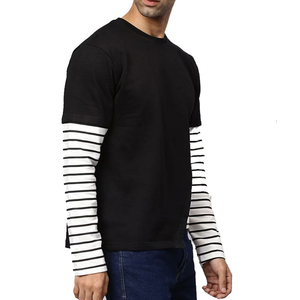 Sudadera de Hombre de Primera Calidad, 100% Algodón, Felpa, Transpirable, para Invierno, Sudadera Básica de Algodón Combinado - Product Image 3