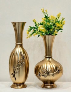 Vases à fleurs de table en aluminium pour la décoration intérieure, pots de fleurs en métal de couleur, affichage intérieur, mariage, adapté au salon - Product Image 5